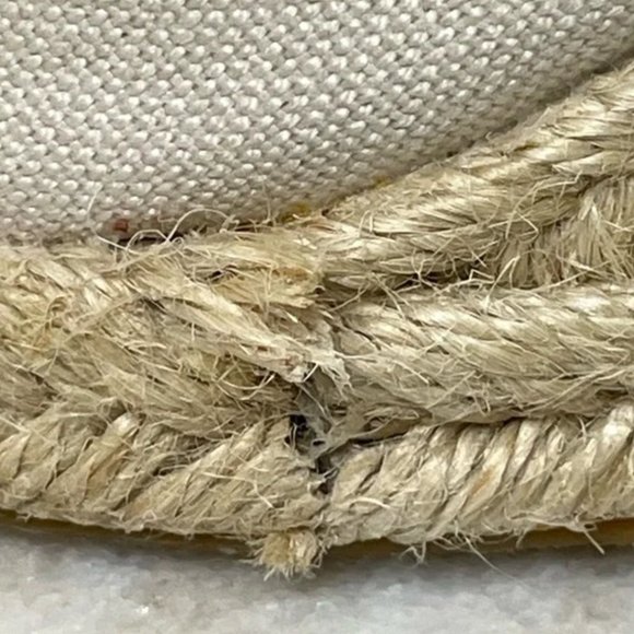 Reformation Camille Cream Lace-Up Espadrille Wedge Size 7 (Camilla) - Picture 7 of 9